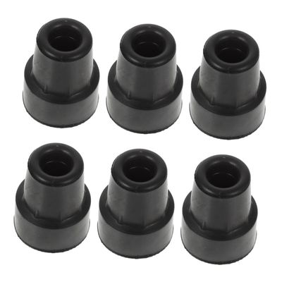 OUNONA 6pcs Slip Rubber Tips for Elderly Walking Stick Non-Skid Cane Foot Cover for Walking Stick End for Indoor Outdoor Mobility