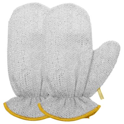 2Pcs Dish Washing Gloves Non Slip Household Gloves for Kitchen Cleaning Durable and Comfortable with Lengthened for Better Wrist Protection