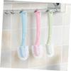 FreshCart Basics 4Pcs Long Handle Plastic Cleaning Brush Versatile Laundry and Bathroom Washing Tool with Flexible Bristles for Home and Office Use and Storage view 3