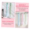 Veemoon 4pcs Plastic Shoe Cleaning Brush Set with Hanging Ring for Decontamination Power, Sturdy Washing Brush for Shoes, for Home and Kitchen Use Random Color view 3