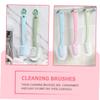 SAFIGLE 4pcs Shoe Cleaning Brush Set with Hanging Hook, Long Handle Multi-surface Washing Brushes for Household Shoe Stain Removal and Laundry Cleaning Tools Random Color view 3