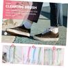 SAFIGLE 4pcs Shoe Cleaning Brush Set with Hanging Hook, Long Handle Multi-surface Washing Brushes for Household Shoe Stain Removal and Laundry Cleaning Tools Random Color view 4
