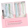 Beaupretty 4pcs Hanging Cleaning Brush Shoe Cleaning Brush Tool Stiff Bristles for Bathroom Use Long Handle Shoe Cleaner Random Color view 2