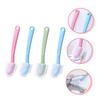 Beaupretty 4pcs Hanging Cleaning Brush Shoe Cleaning Brush Tool Stiff Bristles for Bathroom Use Long Handle Shoe Cleaner Random Color view 4