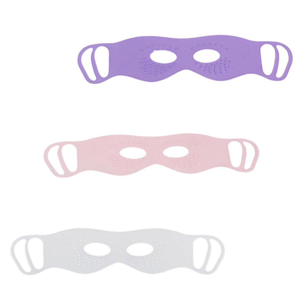 PartyKindom 3pcs Silicone Three-dimensional Eye Mask with Curved Nose Bridge Portable Eye Massager Designed to Relieve and Provide a Comfortable Experience for Daily Relaxation