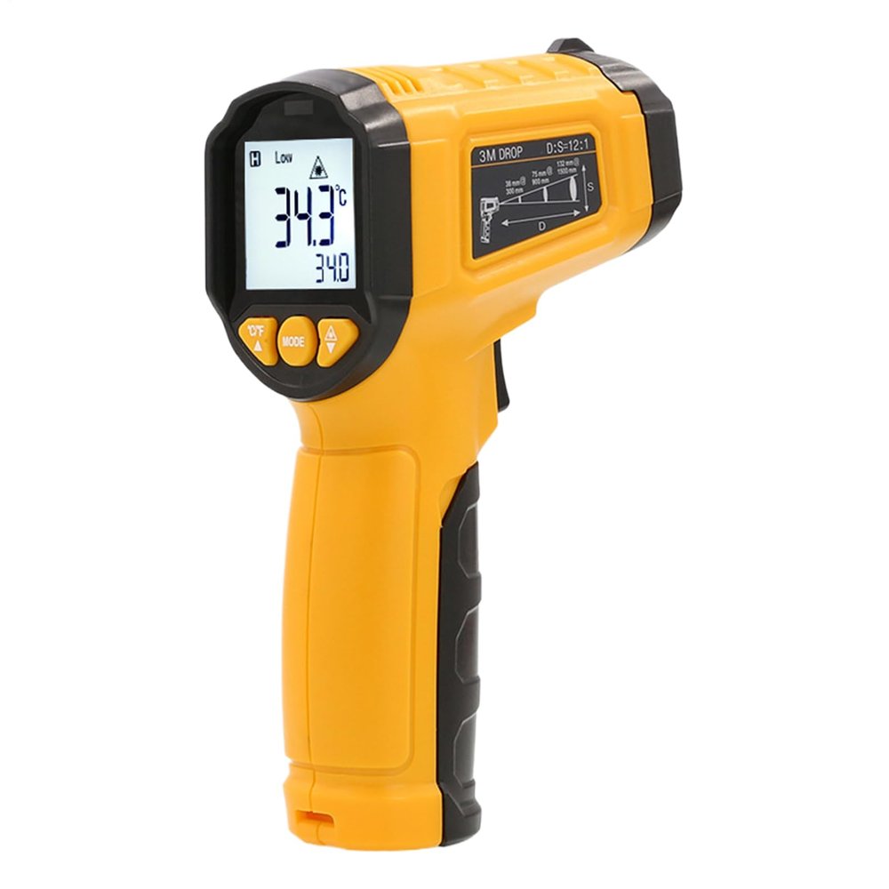 Infrared Thermometers - Digital Display Infrared Thermometers | Real-Time Gauge High Precision Rapid Response for Equipment Maintenance Monitoring Home Production