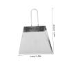 VALICLUD Mini Dustpan and Brush Cleaning Supply for Pet Litter and Poop, Lightweight Stainless Steel and Wood with Coir, Non-Slip Short Handle, for Cat House and Pet Cleaning view 2