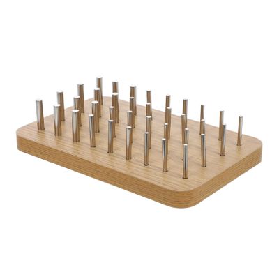 BESTonZON Hand Rehabilitation Board Pegboard for Occupational Therapy Wood and Stainless Steel Construction, Designed to Improve Finger Dexterity and Hand-Eye Coordination for Hospitals