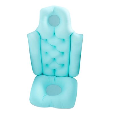 Non-slip Bath Seat Bathtub Cushion Folding Blue Polyester