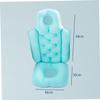 Non-slip Bath Seat Bathtub Cushion Folding Blue Polyester view 2
