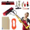 12m (39FT) Telescopic Window Cleaning Kit - Water Fed Brush, 35cm Head, 20m PU Hose, Ideal for Cars, Trucks, Boats - Professional Solar Panel Cleaning Equipment view 1