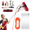 12m (39FT) Telescopic Window Cleaning Kit - Solar Panel Water Fed Brush with 20m PU Hose & 55cm Brush Head for Trucks, Boats & Cars, Ideal for High Reach Cleaning view 1