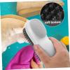 Homoyoyo Double-sided Laundry Scrub Brush with Soft Bristles for Clothes and Shoes, Easy to Store and Hand-friendly Cleaning Brush for Office and Bathroom Use, White Abs Material view 3