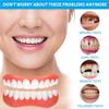 Wttfc 4 Pair False Teeth Veneers Top and Bottom Instant Veneers Dentures White Fake Teeth Veneers, Snap on Dentures, Smile Veneer Cosmetic Teeth Whitening Clip in Veneers Teeth for Men Women view 4