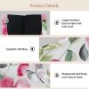 2 pack Pink Flowers with Leaves Tissue Box Cover, Decorative Tissue Box Dispenser for Bathroom, Parlors, Office, Bedroom Dresser, Vanity Countertop, Nightstand, Car, and Desk view 3