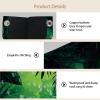 2 pack Nature leaves green tropical forest (1) Tissue Box Cover, Decorative Tissue Box Dispenser for Bathroom, Parlors, Office, Bedroom Dresser, Vanity Countertop, Nightstand, Car, and Desk view 3