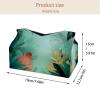 2 pack Nature leaves green tropical forest (1) Tissue Box Cover, Decorative Tissue Box Dispenser for Bathroom, Parlors, Office, Bedroom Dresser, Vanity Countertop, Nightstand, Car, and Desk view 4