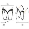 QINZHENZ Blue Light Blocking Computer Readers Anti Glare Reading Glasses HD Flat Light Mirror Cat-Eye Big Frame Eyewear(Black,+300) view 3