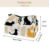 2 pack Cats on a White Background Tissue Box Cover, Decorative Tissue Box Dispenser for Bathroom, Parlors, Office, Bedroom Dresser, Vanity Countertop, Nightstand, Car, and Desk view 4