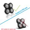 4PCS Double Ring Replacement Blades Compatible with FREEBIRD Flexseries Pro Head Shaver view 2