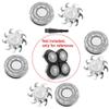 4PCS Double Ring Replacement Blades Compatible with FREEBIRD Flexseries Pro Head Shaver view 3