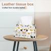 2 pack Animal Cute Cows (35) Tissue Box Cover, Decorative Tissue Box Dispenser for Bathroom, Parlors, Office, Bedroom Dresser, Vanity Countertop, Nightstand, Car, and Desk view 2