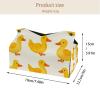 2 pack Yellow ducklings on a white field Tissue Box Cover, Decorative Tissue Box Dispenser for Bathroom, Parlors, Office, Bedroom Dresser, Vanity Countertop, Nightstand, Car, and Desk view 4