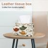 2 pack Cowboy Hat Cactuses Western Tissue Box Cover, Decorative Tissue Box Dispenser for Bathroom, Parlors, Office, Bedroom Dresser, Vanity Countertop, Nightstand, Car, and Desk view 2