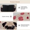 2 pack Cartoon Pug Dog Face Flower (3) Tissue Box Cover Leather Facial Tissue Dispenser Box Holder for Dresser Bathroom Decorative view 3