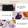 2 pack Halloween Bats Candies Pumpkins Tissue Box Cover, Decorative Tissue Box Dispenser for Bathroom, Parlors, Office, Bedroom Dresser, Vanity Countertop, Nightstand, Car, and Desk view 3