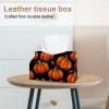2 pack Helloween Pumkins 2_183 Tissue Box Cover, Decorative Tissue Box Dispenser for Bathroom, Parlors, Office, Bedroom Dresser, Vanity Countertop, Nightstand, Car, and Desk view 2