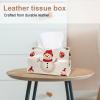 2 pack Merry Christmas Snowman Tissue Box Cover, 7.5x5x6in view 2
