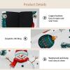 2 pack Merry Christmas Snowman Tissue Box Cover, 7.5x5x6in view 3