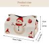 2 pack Merry Christmas Snowman Tissue Box Cover, 7.5x5x6in view 4