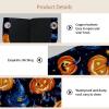 2 pack Seamless Pattern of Halloween Tissue Box Cover, Decorative Tissue Box Dispenser for Bathroom, Parlors, Office, Bedroom Dresser, Vanity Countertop, Nightstand, Car, and Desk view 3