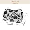 2 pack Seamless Pattern of Halloween Tissue Box Cover, Decorative Tissue Box Dispenser for Bathroom, Parlors, Office, Bedroom Dresser, Vanity Countertop, Nightstand, Car, and Desk view 4