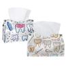 2 pack Cute Teeth Tissue Box Cover, 7.5x5x6in view 1