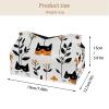 2 pack Cute Cat Flower (33) Tissue Box Cover Leather Facial Tissue Dispenser Box Holder for Dresser Bathroom Decorative view 4