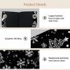 2 pack_Gingerbread men snowflakes Tissue Box Cover Leather Facial Tissue Dispenser Box Holder for Dresser Bathroom Decorative view 3