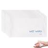 30/60/100 Pack Disposable Wet Wipes | Individually Wrapped Travel Size | Unscented Hand & Face Wipes | for Travel, Restaurant, BBQ, Offices | Portable (100pcs, One Size)