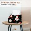 2 pack Merry Christmas Snowman Tissue Box Cover, 7.5x5x6in view 2
