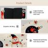 2 pack Merry Christmas Snowman Tissue Box Cover, 7.5x5x6in view 3