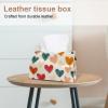 2 pack Hearts Tissue Box Cover, 7.5x5x6in view 2