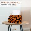 2 pack Helloween Pumkins 3_42 Tissue Box Cover, Decorative Tissue Box Dispenser for Bathroom, Parlors, Office, Bedroom Dresser, Vanity Countertop, Nightstand, Car, and Desk view 2