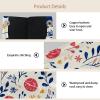 2 pack Easter Eggs Flowers Tissue Box Cover Leather Facial Tissue Dispenser Box Holder for Dresser Bathroom Decorative view 3