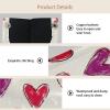 2 pack Hearts Drawn by Hand (6) Tissue Box Cover, Decorative Tissue Box Dispenser for Bathroom, Parlors, Office, Bedroom Dresser, Vanity Countertop, Nightstand, Car, and Desk view 3