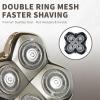 4 Head Shavers Replacement Blades (2 Pack) - Compatible with Pitbull Skull Shaver, Butterfly Kiss Pro & More - Head & Body Electric Shaver Blades for Men and Women view 3