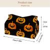 2 pack Pumpkin and cat 2 Tissue Box Cover, Decorative Tissue Box Dispenser for Bathroom, Parlors, Office, Bedroom Dresser, Vanity Countertop, Nightstand, Car, and Desk view 4