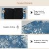 2 pack Christmas Snowflakes 8 Tissue Box Cover Leather Facial Tissue Dispenser Box Holder for Dresser Bathroom Decorative view 3