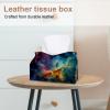 2 pack Galactic Nebula Starscape 15 Tissue Box Cover Leather Facial Tissue Dispenser Box Holder for Dresser Bathroom Decorative view 2
